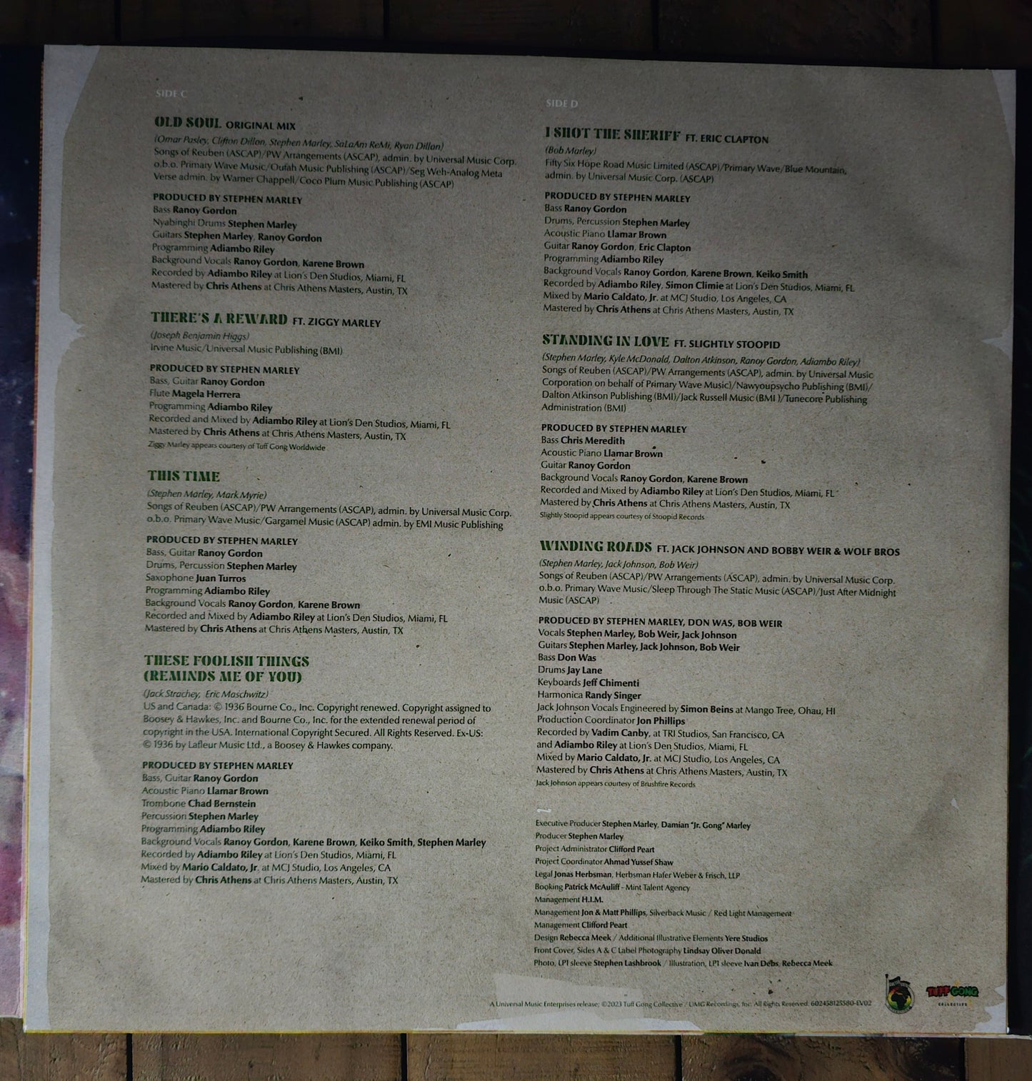 Stephen Marley "OLD SOUL" (2LP) vinyl album