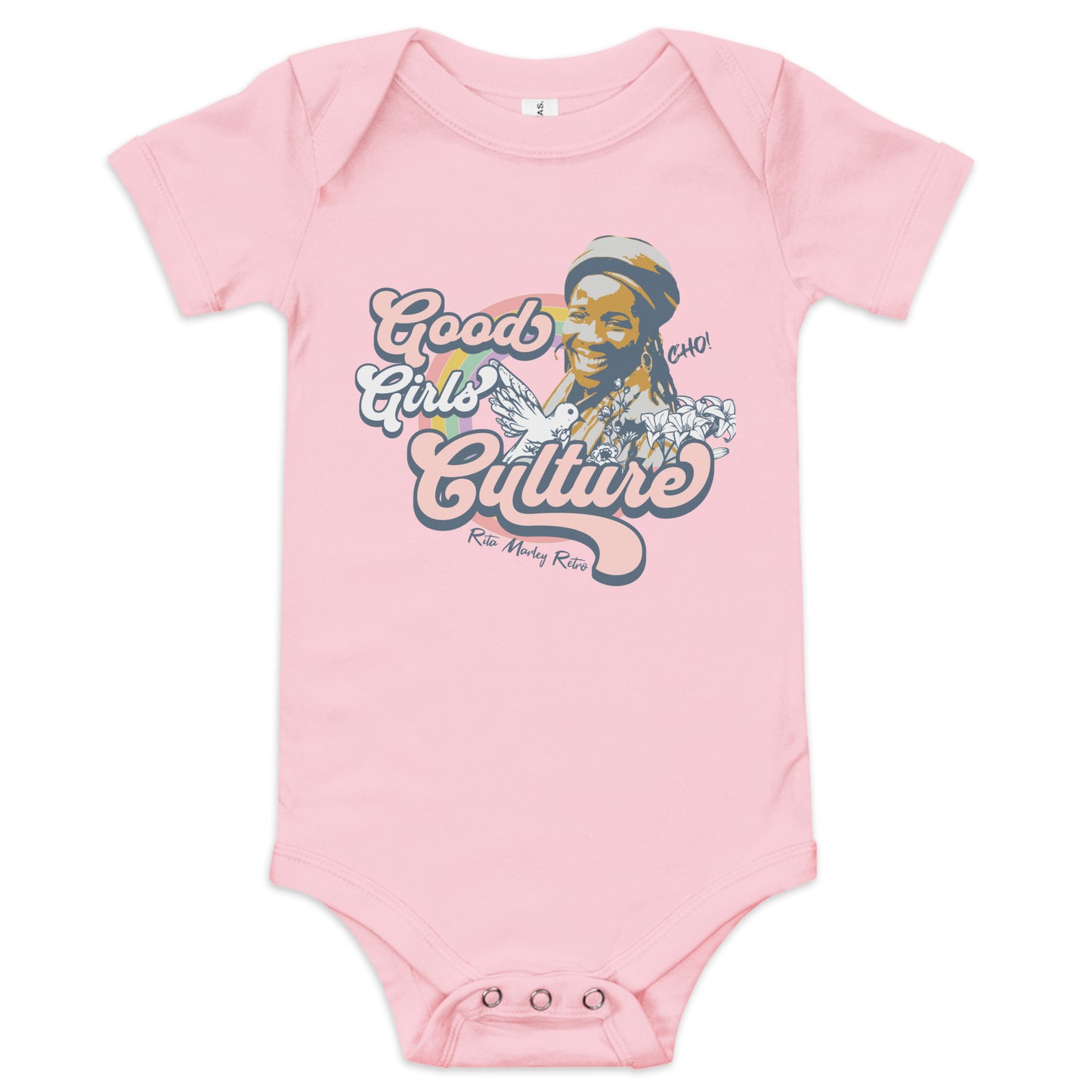 Rita Marley Retro Good Girls Culture infant short sleeve onesie