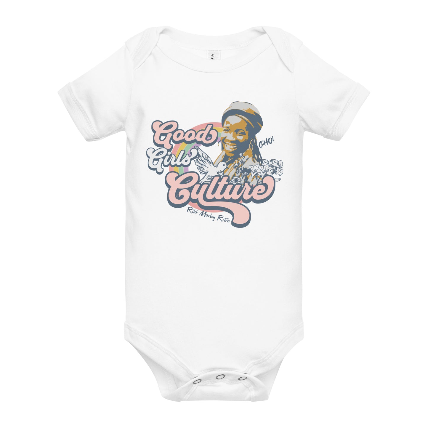 Rita Marley Retro Good Girls Culture infant short sleeve onesie