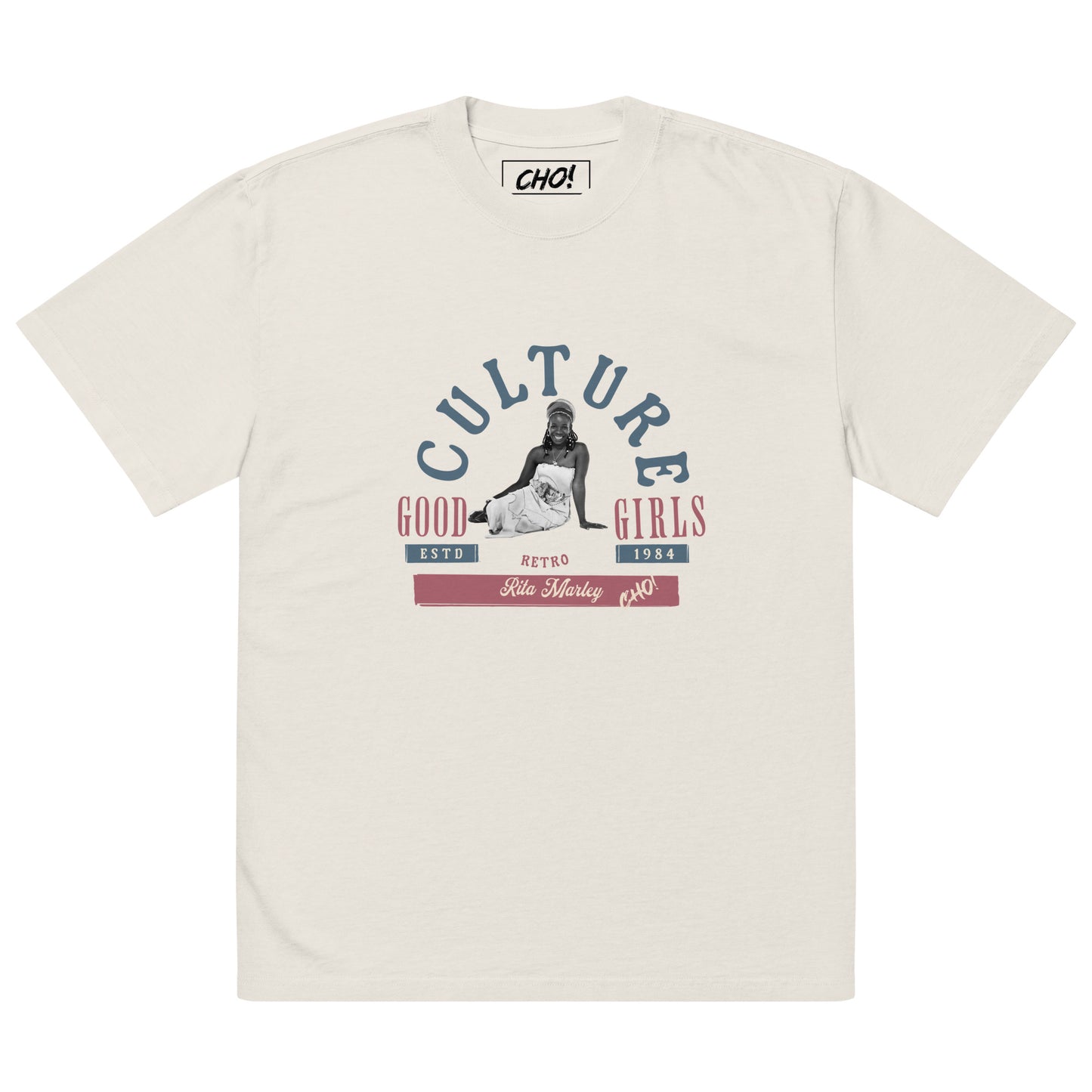 Rita Marley Retro Good Girls Culture 40th Anniversary oversized faded t-shirt
