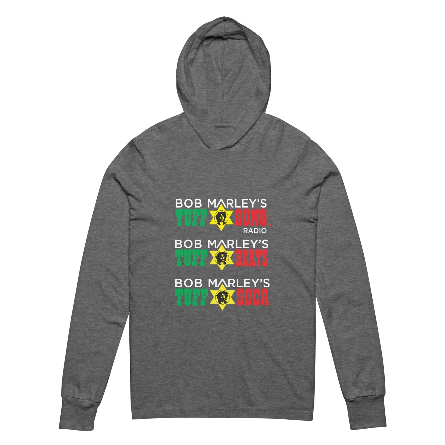 Bob Marley's Tuff Gong Radio hooded long-sleeve tee