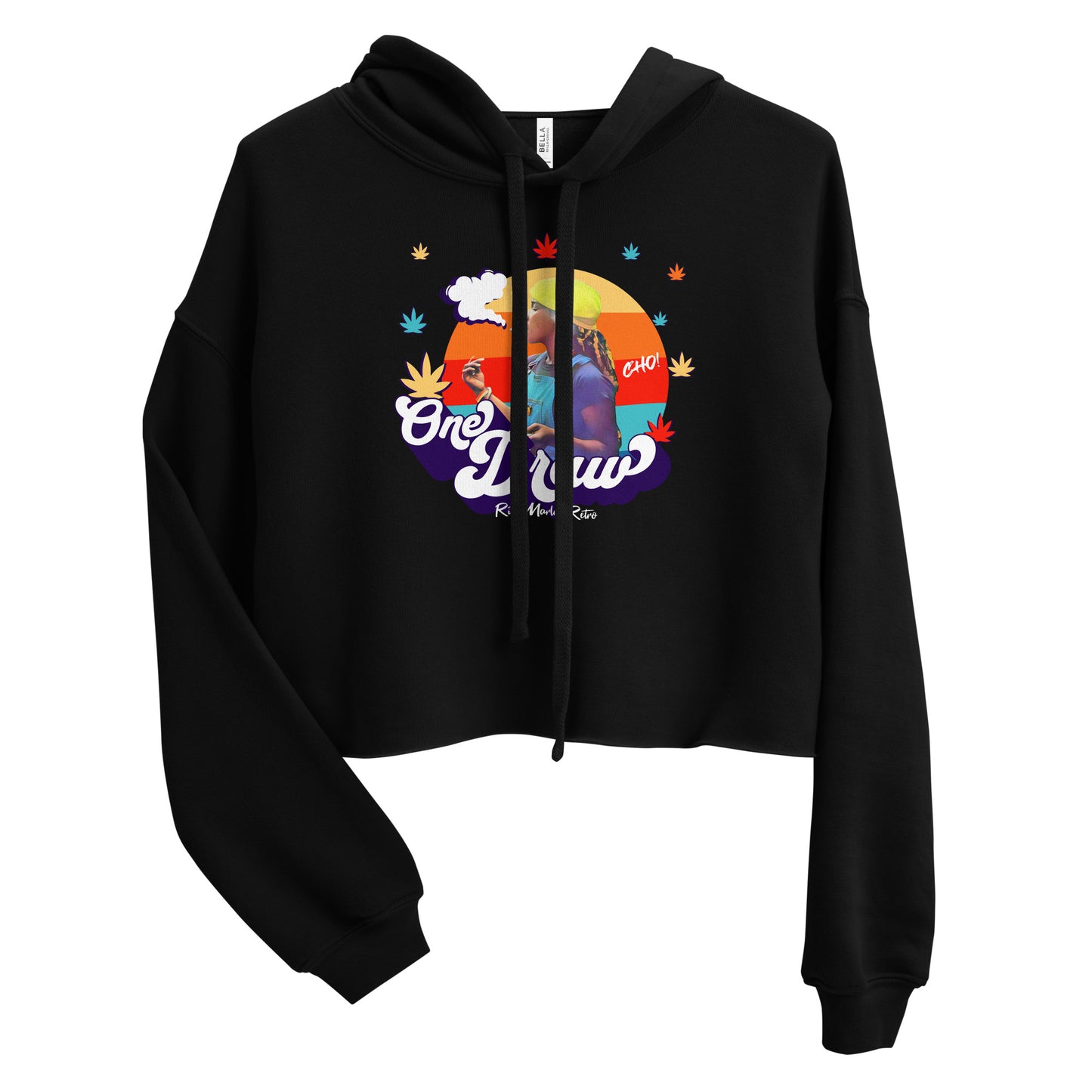 Rita Marley Retro One Draw crop hoodie