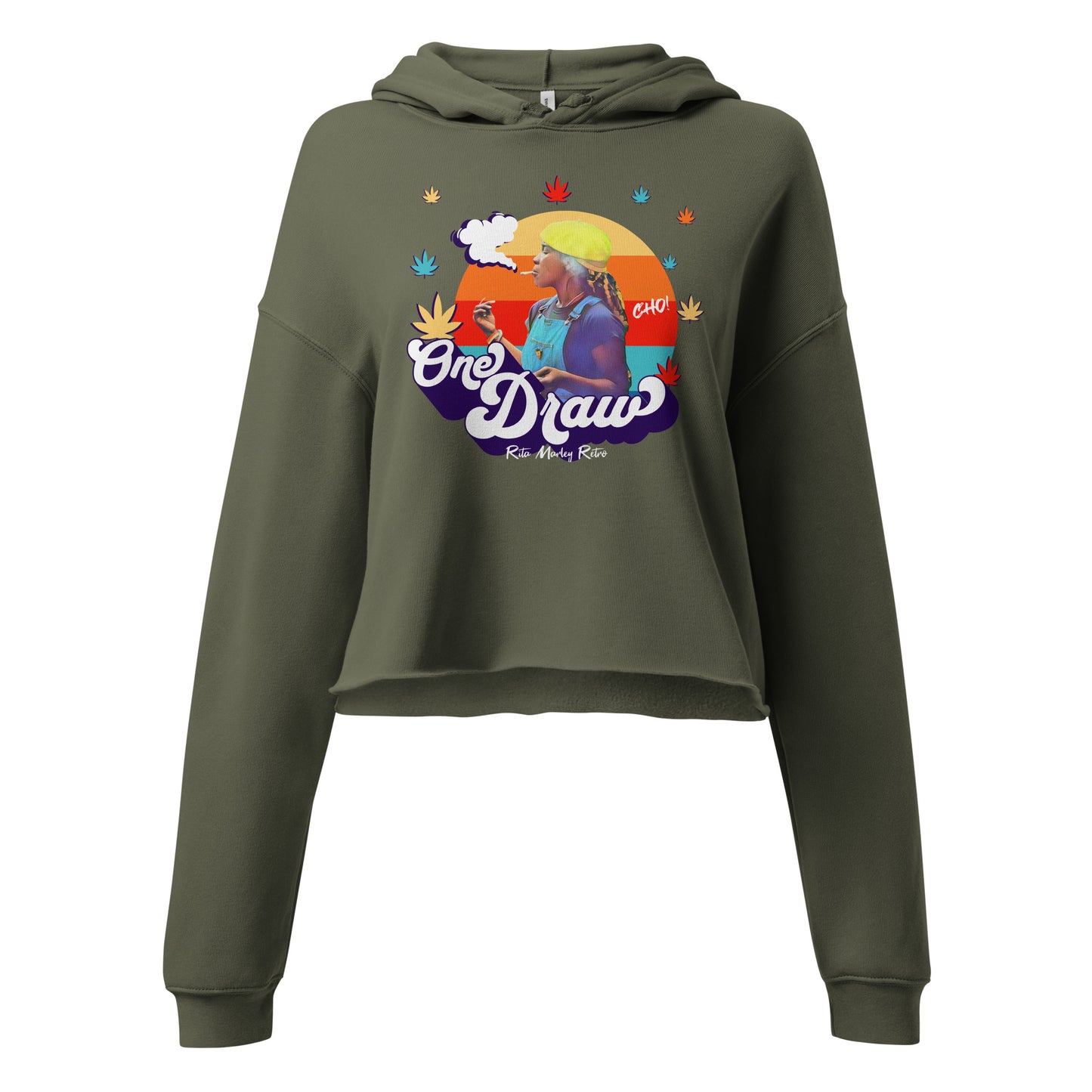Rita Marley Retro One Draw crop hoodie