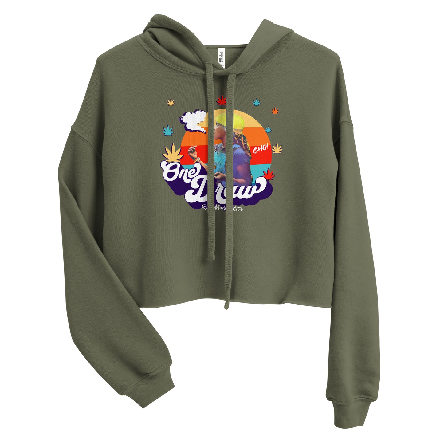 Rita Marley Retro One Draw crop hoodie