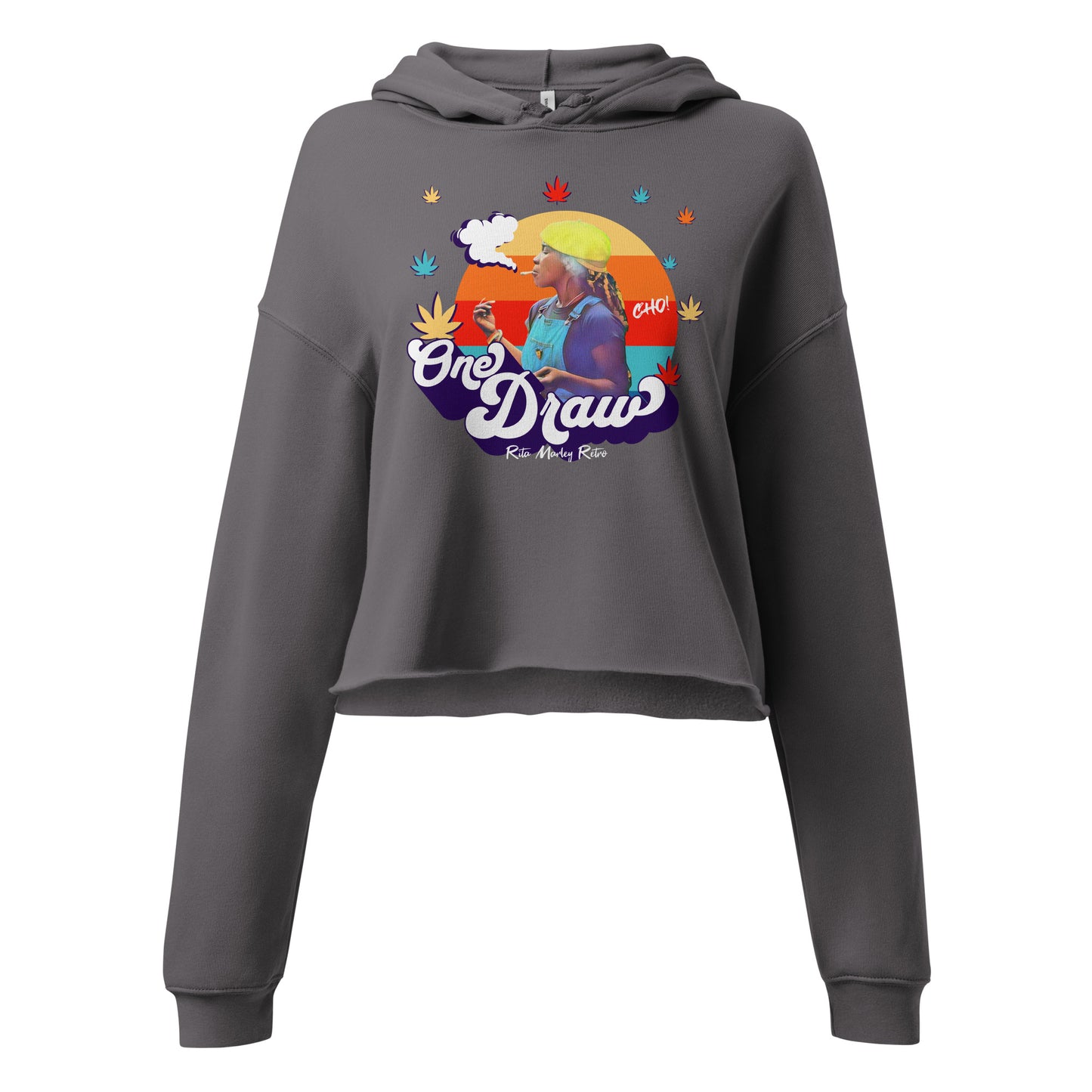 Rita Marley Retro One Draw crop hoodie