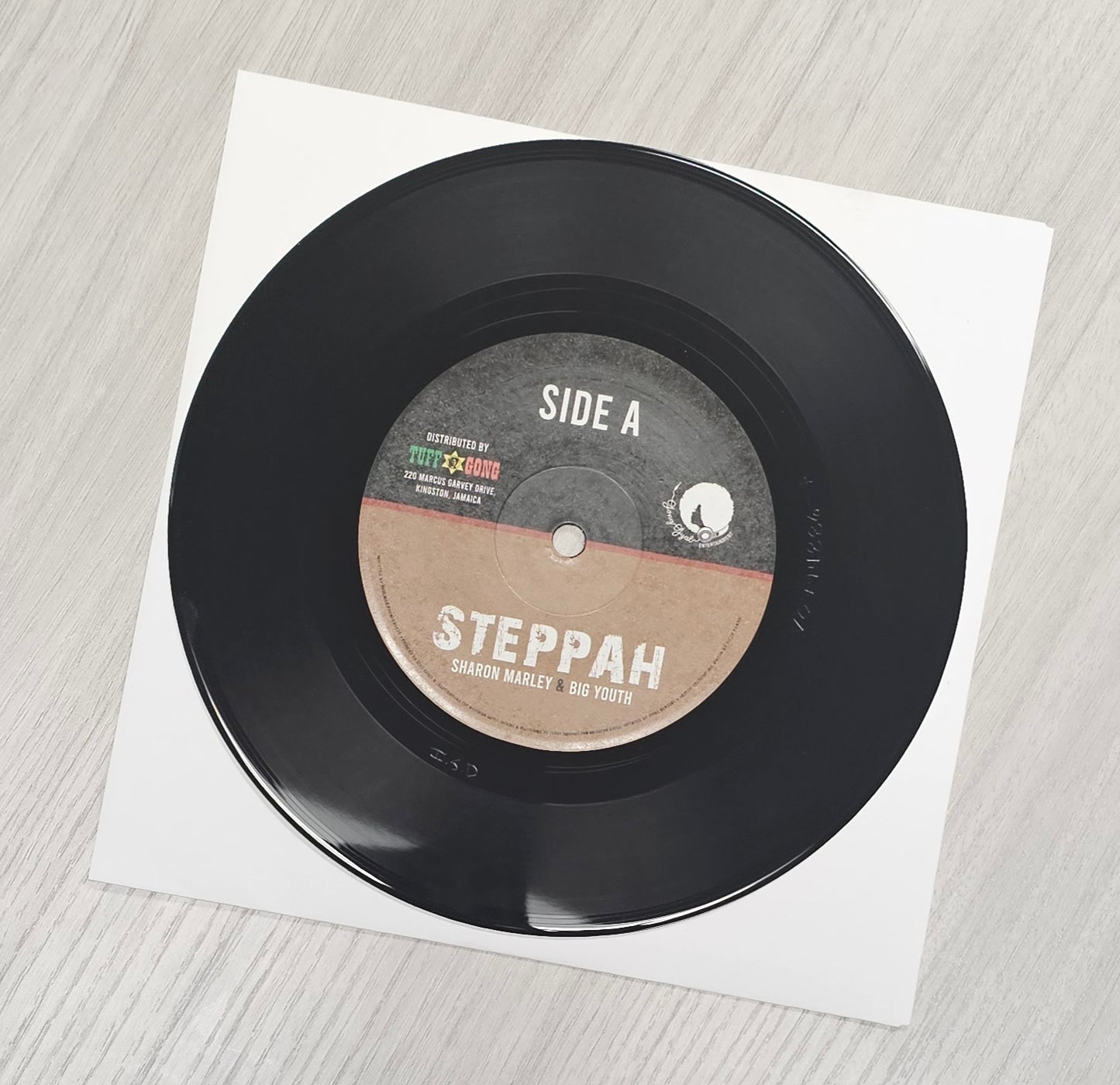 Sharon Marley ft. Big Youth- Limited Edition "STEPPAH" 7 inch vinyl record w/T-Shirt