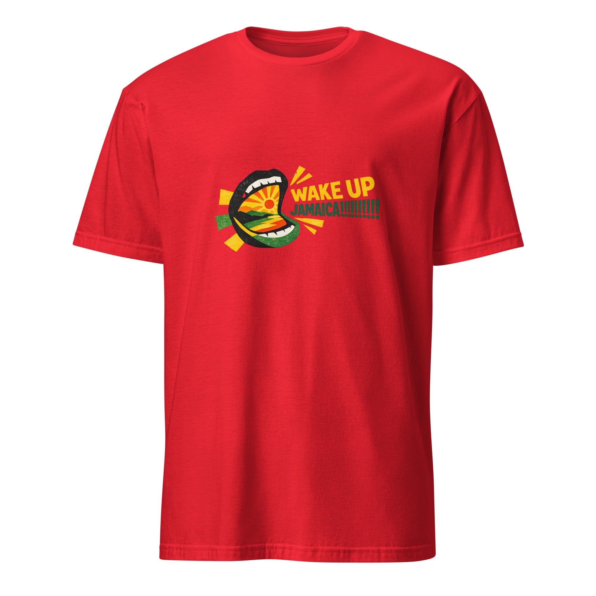 Wake Up Jamaica T-Shirt | Unisex Cotton Tee | Jamaican Pride