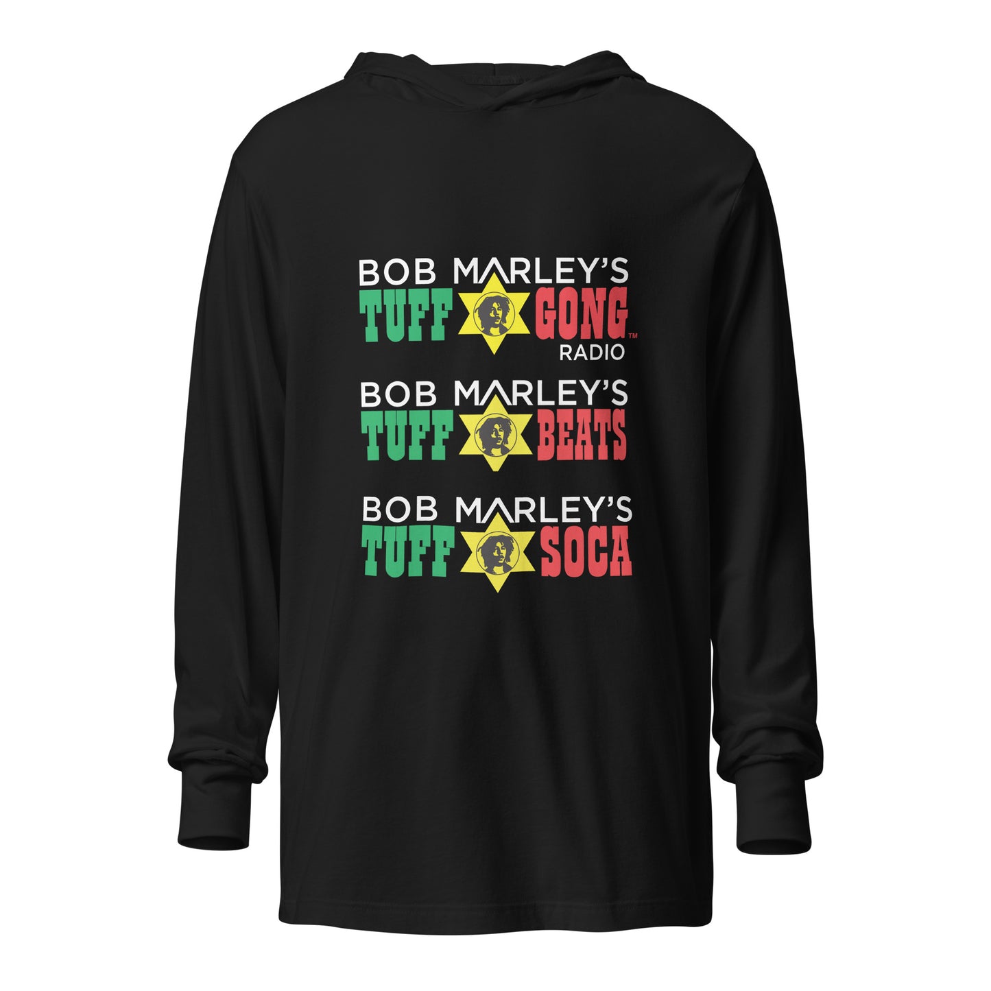 Bob Marley's Tuff Gong Radio hooded long-sleeve tee