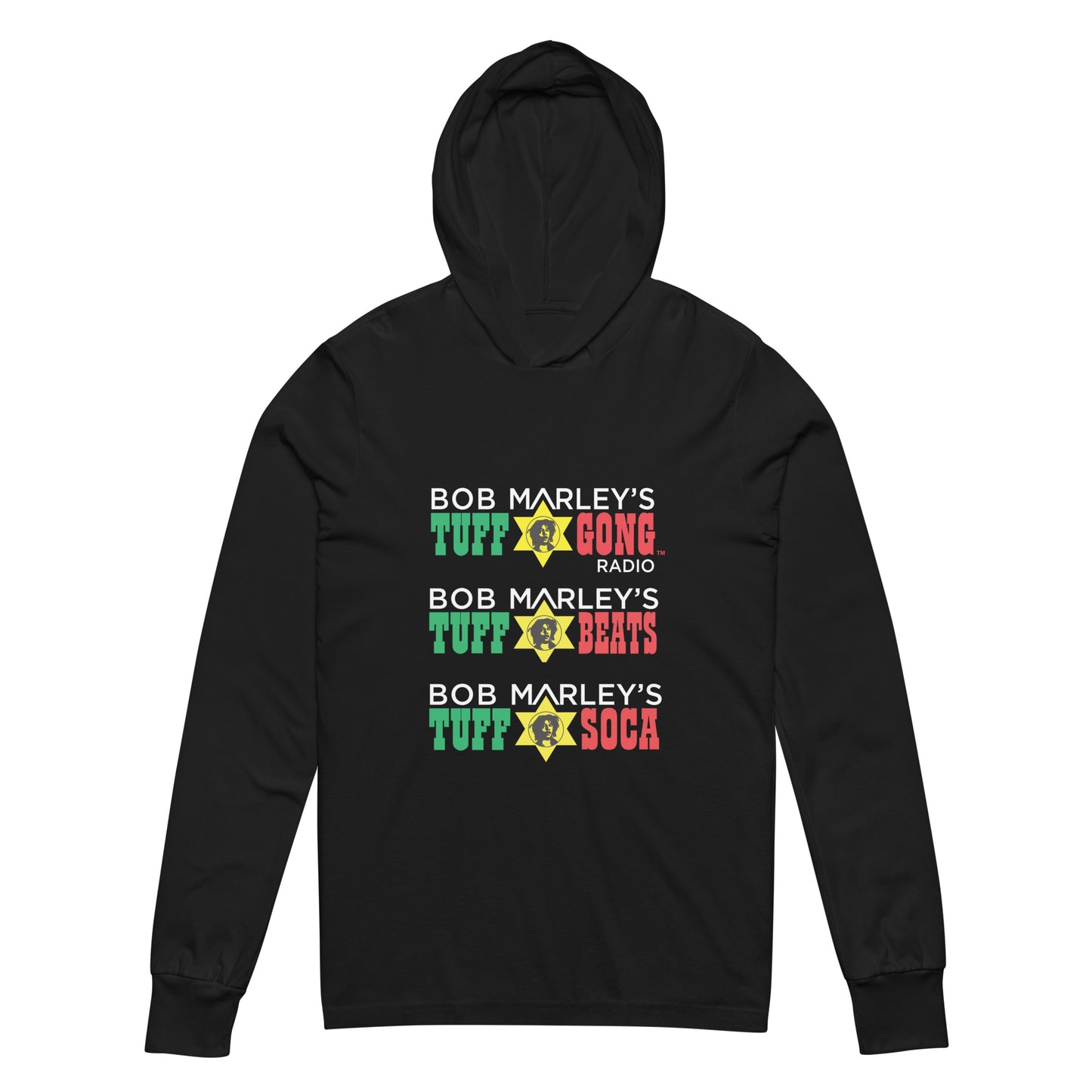 Bob Marley's Tuff Gong Radio hooded long-sleeve tee