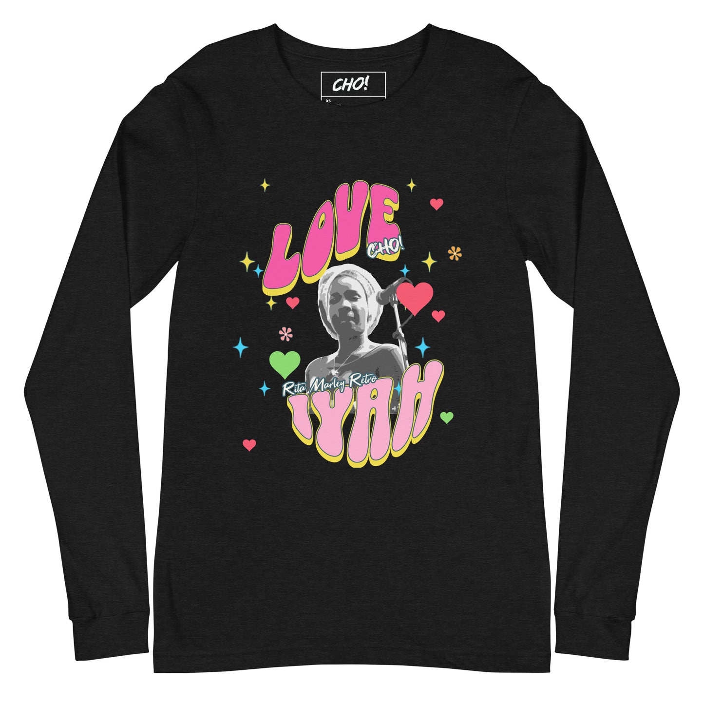 Rita Marley Retro Love Iyah unisex Long Sleeve Tee