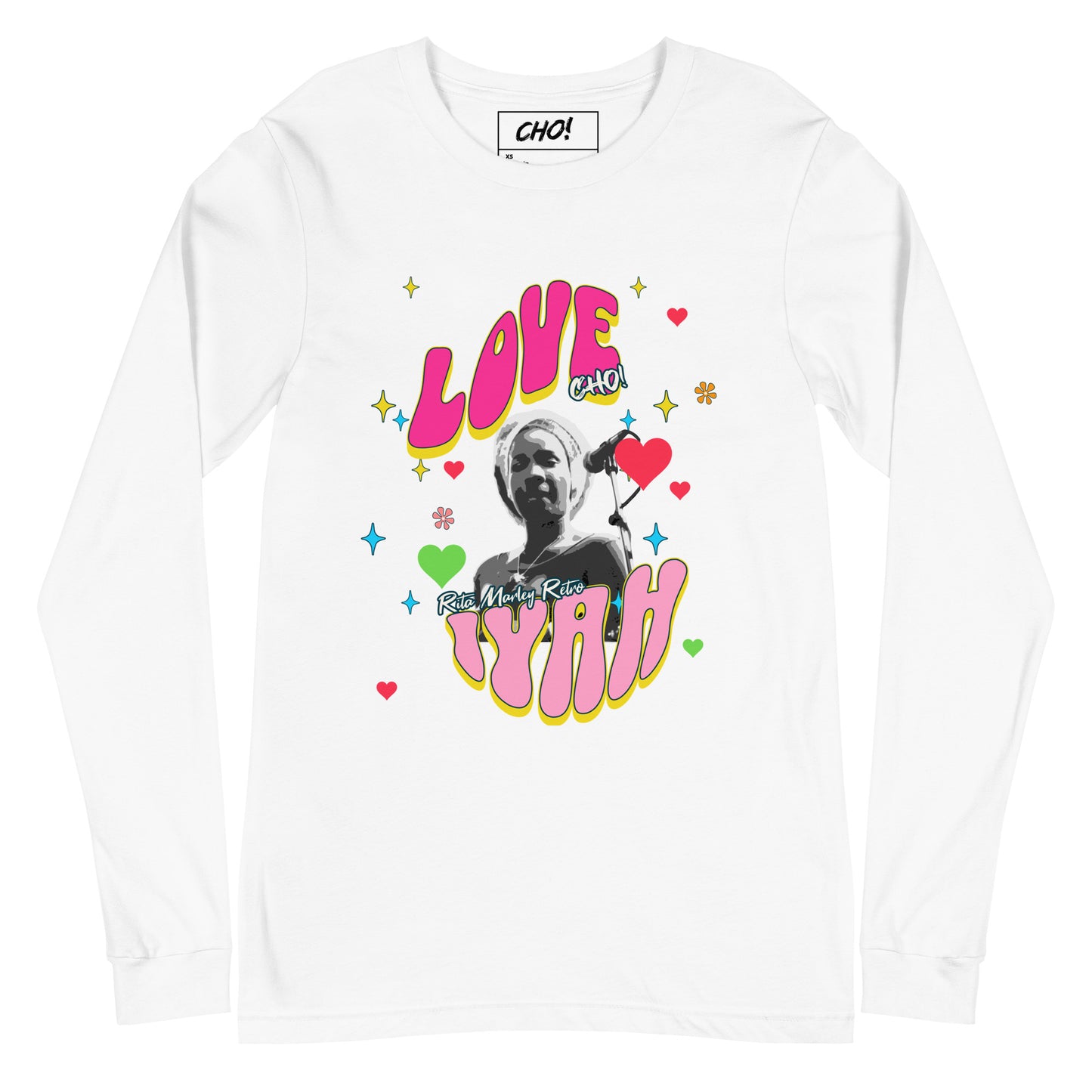 Rita Marley Retro Love Iyah unisex Long Sleeve Tee